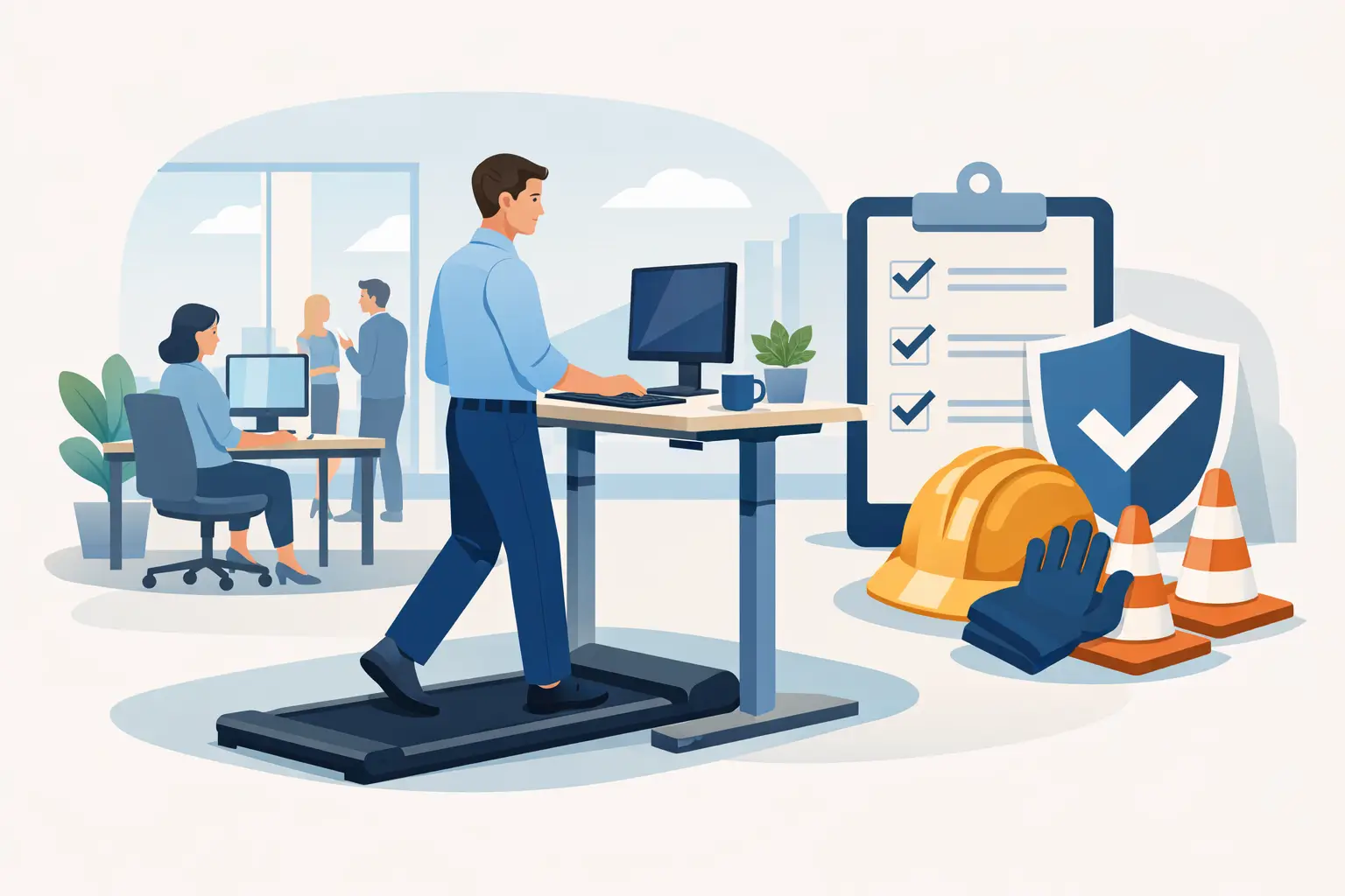 BG-konforme Walkingpads im Büro einführen